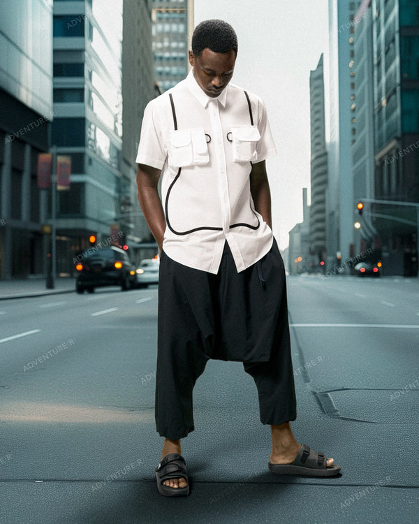 Airy Shalwar - Black FUMITO GANRYU OFFICIAL STORE