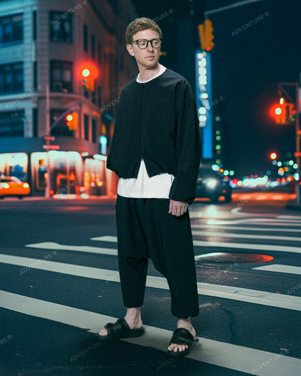 Airy Shalwar - Black FUMITO GANRYU OFFICIAL STORE